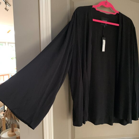 black sheer cardigan // perfect for layering! NWT - Picture 2 of 10